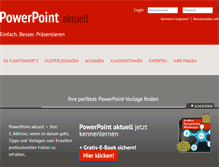 Tablet Screenshot of powerpoint-aktuell.de